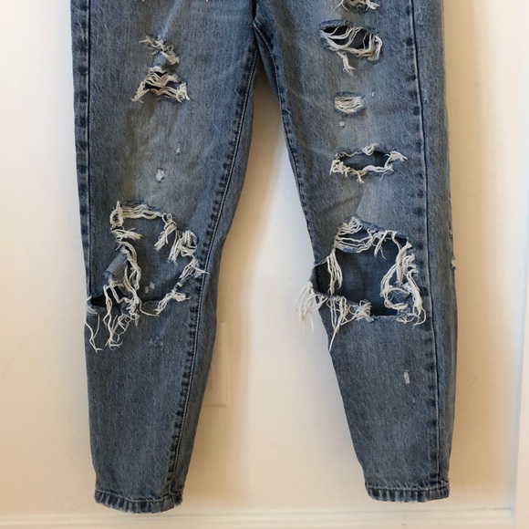 DISTRESSED BOYFRIEND JEANS - Picture 5 of 6